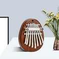 thumbnail image 4 of Mini Kalimba Wooden Thumb Piano 8 Tone Gecko Kalimba 8 Keys Mahogany Musical Instrument For Beginner, 4 of 5