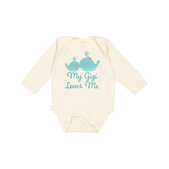 Inktastic My Gigi Loves Me Boys or Girls Long Sleeve Baby Bodysuit