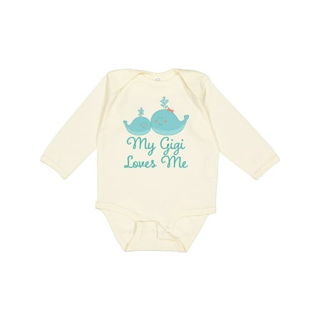 

Inktastic My Gigi Loves Me Gift Baby Boy or Baby Girl Long Sleeve Bodysuit