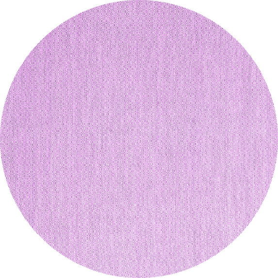 Ahgly Company Indoor Round Solid Purple Modern Area Rugs, 6' Round