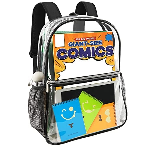 Mochila transparente Neurora Clear de TPU resistente para la escuela deportes y trabajo