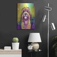 thumbnail image 6 of Luxe Metal Art 'Pop Art Cavipoo' by Furbaby Affiliates, Metal Wall Art, 16"x24", 6 of 9