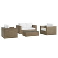 thumbnail image 2 of Modway Convene 4-Piece Outdoor Patio Furniture Set in Cappuccino White, 2 of 10