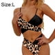 thumbnail image 2 of Traje de baño para mujer, traje de baño sexy dividido, bikini cruzado de dos colores, traje de baño para playa y piscina de verano, 2 of 7
