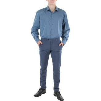Haggar Smart Wash Men's Slim Fit Performance Button Up Dress Shirt -  Walmart.com