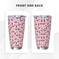 thumbnail image 3 of KLL Cute Fox Pink Tree Print 40oz Stainless Steel Insulated Car Cup with Spillproof Lid - Keep Your Drink Hot or Cold on the Go-Straw Two-piece Set, 3 of 8