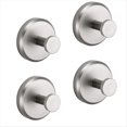 thumbnail image 1 of 4 Piezas Sin Taladro para Ducha Puerta de Vidrio para Baño Pared 304 Gancho para Ropa Gancho Toalla de Baño Ropa, Plata, 1 of 5