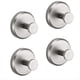 thumbnail image 1 of 4 Piezas Sin Taladro para Ducha Puerta de Vidrio para Baño Pared 304 Gancho para Ropa Gancho Toalla de Baño Ropa, Plata, 1 of 5