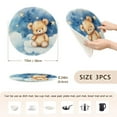 thumbnail image 2 of Teddy Bear Stars Trivet Mats Woven Pot Holders 3Pcs Non-Slip Heat Resistant for Hot Pots Pans Pats, 2 of 6