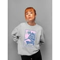 thumbnail image 2 of Skeleton Skater Halloween Street Graphic - Women's Sweatshirt, 2 of 4