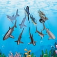 thumbnail image 2 of Juego de 10 piezas de juguete de decoración de aprendizaje Sunnimix modelo de animales marinos de plástico, 2 of 7