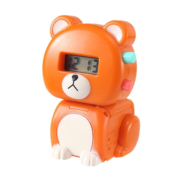 Reloj de juguete para mascotas, juguete de deformación, relojes digitales bonitos y ligeros, reloj de pulsera para niños, regalos para niños y niñas Oso Hugo Ver juguetes