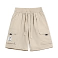 thumbnail image 5 of DayScoop Mens Plus Size Shorts Big Tall Bottoms Summer Casual Fashion Solid Color Multi Pocket Elastic Waist Oversize Loose Short Pants, 5 of 6