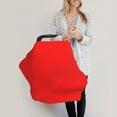 thumbnail image 3 of Haiem Red Baby Nursing Cover & Nursing Poncho - Multi Use Cover for Baby Car Seat Canopy, Stroller Cover, 360°Full Privacy Breastfeeding Coverage, 3 of 9