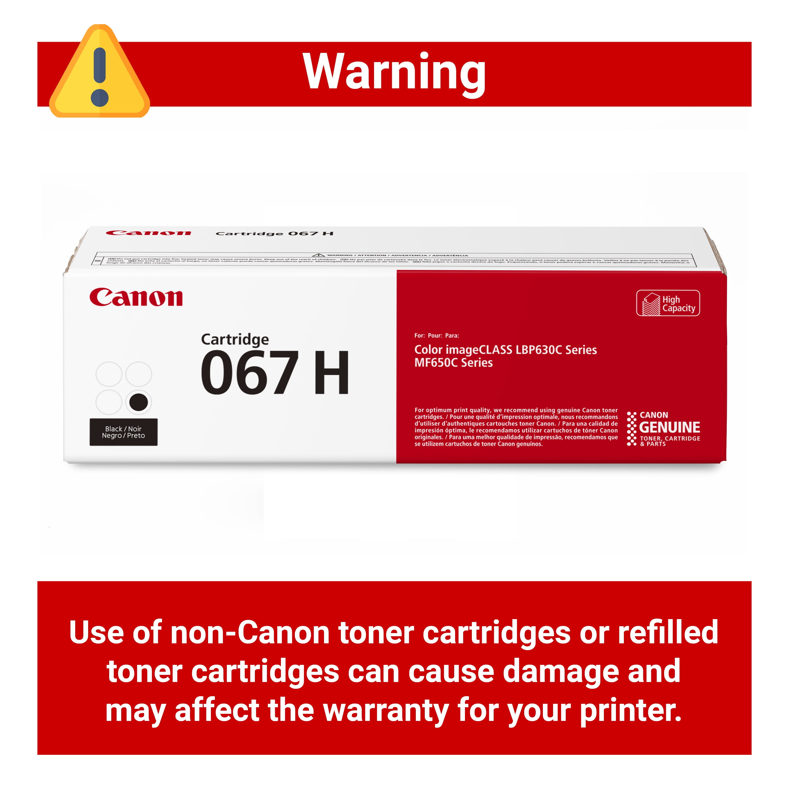 Canon 067 H ブラックカートリッジ Canon Toner Cartridge 067 H Black - Walmart.com