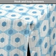 thumbnail image 4 of Abstract Dog Crate Cover, Hexagons with a Dashed Look Geometric Grunge Pattern, Easy to Use Pet Kennel Cover Small Dogs Puppies Kittens, 7 Sizes, Sky Blue Azure Blue, by Ambesonne, 4 of 6