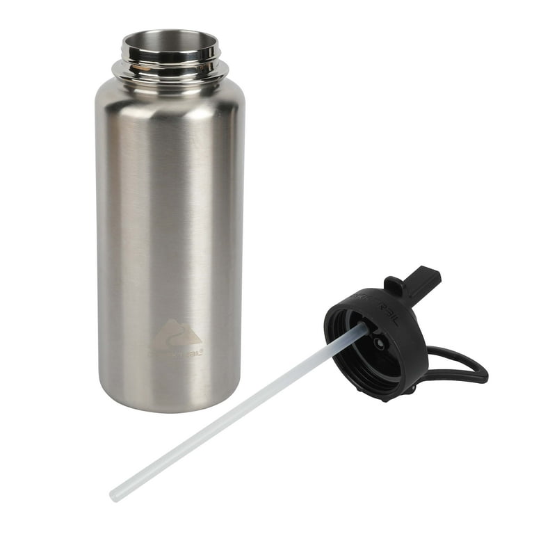 GH 32 oz Flip Straw Wellness Stainless Steel Bottle