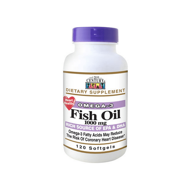21st Century Omega3 Fish Oil Softgels, 1000 mg, 90 Count