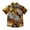 Brown, variant on Odeerbi 1-9 Years Toddler Boys Hawaiian Shirt Summer Beach Cotton Shirts Kids Fashion Short Sleeve Blouse Tropical Flower Print Shirt Leisure Tops Toddler Boys Clothes