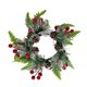 thumbnail image 1 of Corona navideña con piñas de frutos rojos | Decoración festiva para velas | Adorno duradero para puerta de temporada | Idea de regalo versátil para la repisa de la chimenea o la entrada, 1 of 1