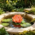 thumbnail image 6 of 1 Piece Floating Foam Lotus Flower with Leaf, Artificial EVA Water Lily for Pond Pool, Realistic Fake Lotus for Spring Garden Decor Dance Prop Home Vase Decoration, 6 of 7