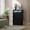 Black, variant on Accreate 4 Drawer Organizer Dresser with Charging Station and LED Lights, Modern Storage Cabinet with Power Outlet for Bedroom, Living Room, or Entryway