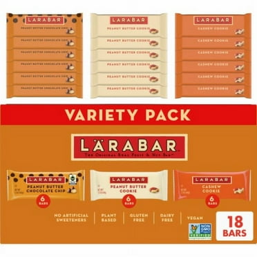 2X - Larabar Variety Pack Gluten Free Vegan Fruit & Nut Bars