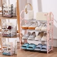thumbnail image 3 of Simple four-layer shoe rack student dormitory lace assembly detachable shoe rack, 3 of 9