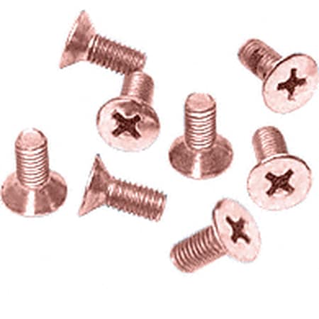 

CRL P612PC0 Polished Copper 6 x 12 mm Cover Plate Flat Head Phillips Screws