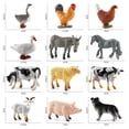 thumbnail image 2 of Advancent Juego de animales de 12 Uds., Mini granja de simulación, figuritas realistas, decoración de pastel de fiesta de aves de corral simulada, Decoración del hogar Advancent HA038192-00, 2 of 6