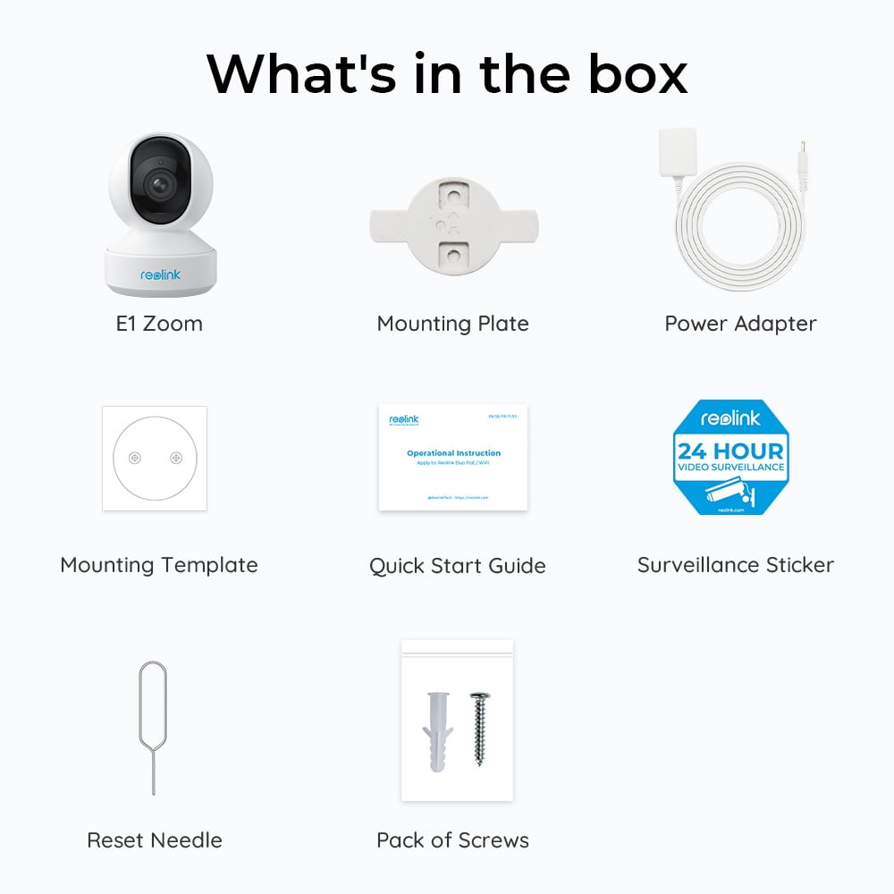 Restored Reolink 5MP 2.4/5G WiFi Indoor Security Camera PTZ with Auto Tracking Human/Pet AI Ideal for Baby Monitor/Pet, E1 Zoom (Refurbished)