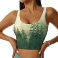 thumbnail image 2 of Lsque Fog Forest Printed Women'S Sports Bra, Compression, Moisture Wicking, High-Impact Sports Bra For Women,Supportive sports bra-XX-Large, 2 of 9