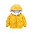 thumbnail image 2 of Antinious Kids Winter Jacket,Winter Coat for Boys Girls,Children's Home Clothes Long Sleeved Round Neck Top+elastic Pants Two-piece Set Kids Jumpsuit Children's Clothing,Yellow,120, 2 of 5
