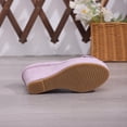 thumbnail image 4 of Wedge Sandals for Women Baeitkot Women's Fashion Versatile Spring Solid Color Round Toe High Heel Low Block Heels Shoes, 4 of 9