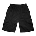 thumbnail image 4 of Gtoiithly Women's High Waist Cargo Shorts, Straight Leg Loose Fit Workwear Shorts with Pockets, Breathable Lightweight Casual Summer Leisure Pants l1-Black XXL, 4 of 4
