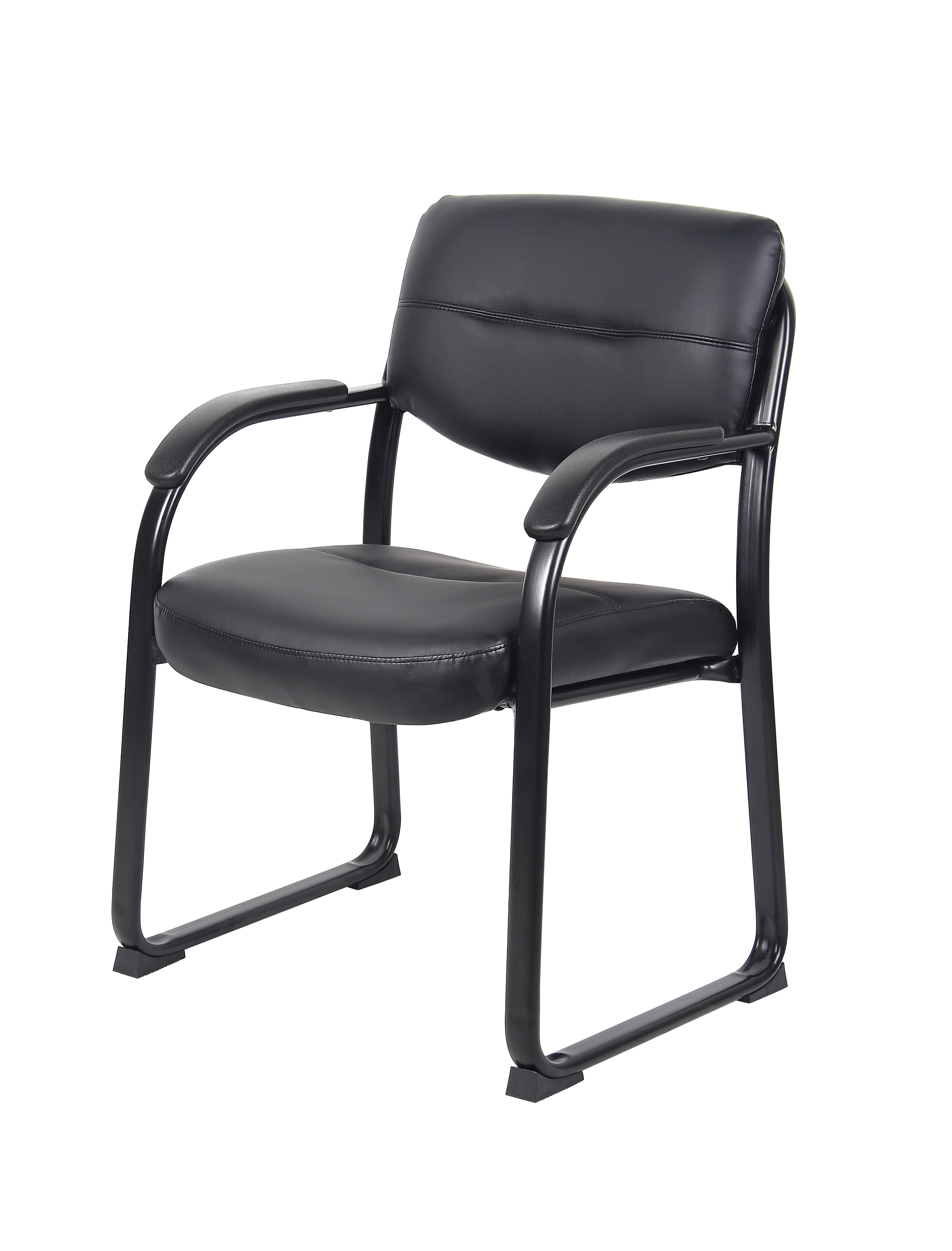 Boss Office Products Black Guest Reception Waiting Room Chair - Walmart