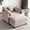 Side pocket-khaki, variant on MCPRST 108" Oversize L Shaped Couch, 3 Seater Modular Sectional Sofa with Ottoman, Chenille Cloud Couch with Deep Seat Side Pocket for Living Room, khaki