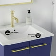thumbnail image 3 of Annecy 24" Freestanding Bathroom Vanity in Navy Blue with Sink Top, 3 of 14