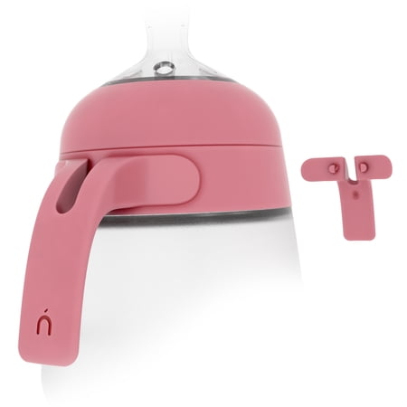 Nanobebe Quick Snap Handle Sets for Flexy Silicone Baby Bottle, 2-Pack, Pink