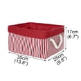 thumbnail image 3 of Unique Bargains Fabric Storage Bin Box with Handles Laundry Baskets Organizer for Closet, 3 of 8