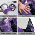 thumbnail image 3 of 1pc A Black Cat Looking Absorbent Non-Slip Bathroom Thickened Flannel Rug Decor,Soft,Quick Drying,Suitable For Indoor/outdoor Use,Bathrooms,Bedrooms,Kitchens,Terrace,Laundry Rooms,16"x24", 3 of 9