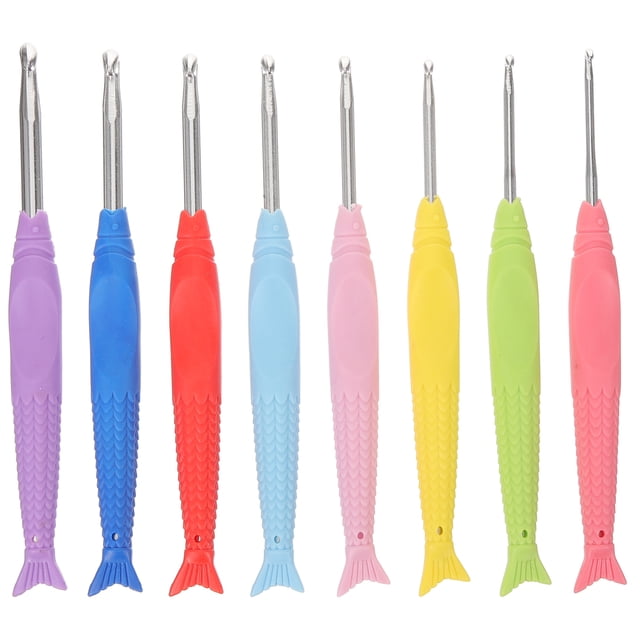 8 ganchos de ganchillo ergonómicos para tejer suéteres.