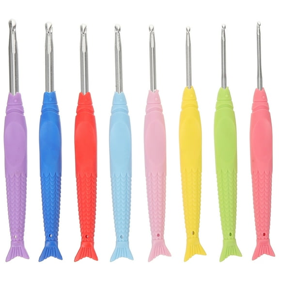 8 ganchos de ganchillo ergonómicos para tejer suéteres.