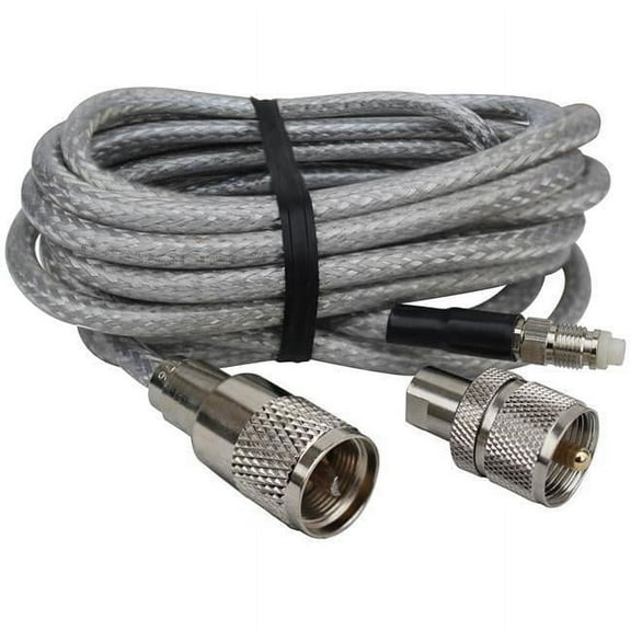 Procomm PR12S8XN13 12 ft. RG8X Super Mini 8 Coax with Soldered PL259 on One End & FME Connector with UHF Adaptor