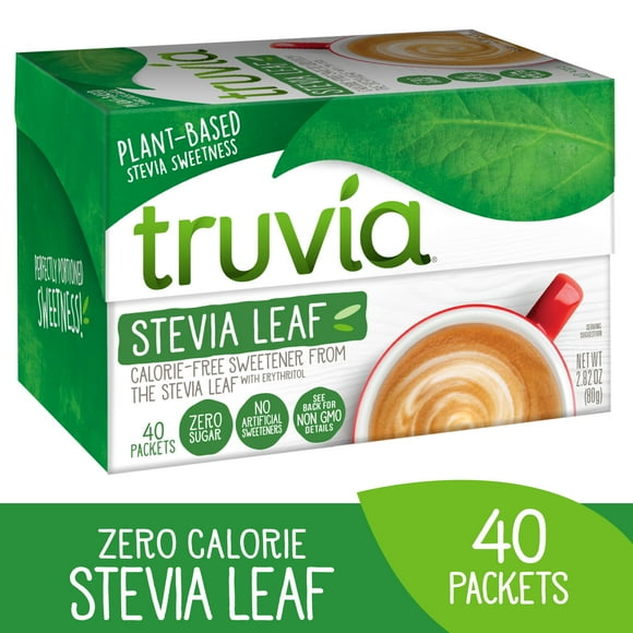 Truvia Original Calorie-Free Sweetener from the Stevia Leaf Packets, 40 Count (2.82 oz Carton)
