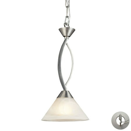 

Elk Home 7-Inch Wide Elysburg Mini Pendant Transitional Satin Nickel