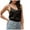 Black, variant on Youmylove Summer Tops For Women Silk Satin Tank Tops 2025 V Neck Adjustable Spaghetti Strap Sleeveless Camisole Summer Basic Blouse Comfy Basic Shirts