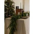 thumbnail image 4 of Guvpev 6FT Artificial Norfolk Pine Garlands, Real Touch Winter Christmas Pine Garland, Realistic Gradation Green Greenery Garland for Holiday, Mantle, Table, Indoor Outdoor Christmas Decorations, 4 of 16
