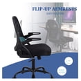 thumbnail image 2 of Drevy Office Chair Ergonomic Desk Chair Comfy Mesh Computer Chairs with Adjustable Height, Back Modern Swivel Chair with Lumbar Support -Up Arms for Home Office, Black, 2 of 6