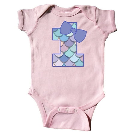 

Inktastic 1st Birthday Mermaid 1 Year Old Gift Baby Girl Bodysuit